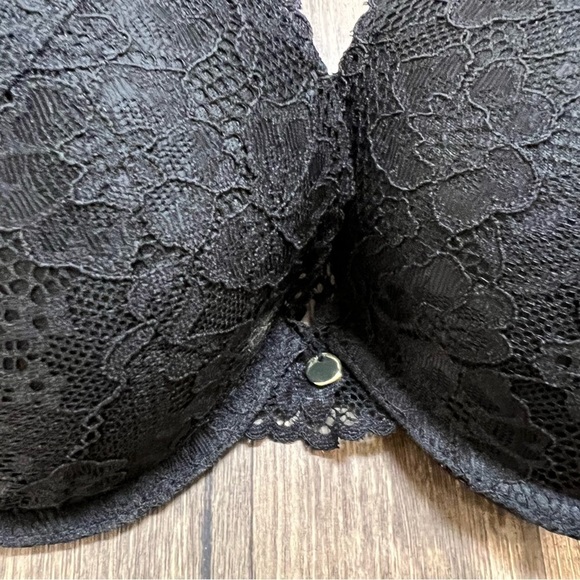 NWT H&M Black Lace Push Up Bra With Adjustable Straps Size 34D - Picture 6 of 9